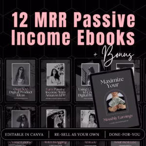 MRR Passive Income eBook Bundle, master resell rights, private label rights, plr ebook