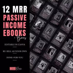MRR Passive Income eBook Bundle, master resell rights, private label rights, plr ebook
