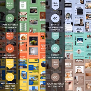 3500+ Canva Editable Social Media Templates Mega Bundle