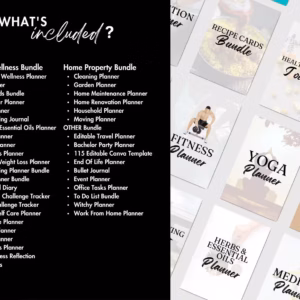 14500+ Pages PLR Canva Template Bundle, 200 Canva Templates, Planners