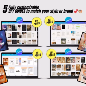 5 Done-for-You PLR Guides | MRR Glow Up Bundle | Self-Improvement, Personal Growth